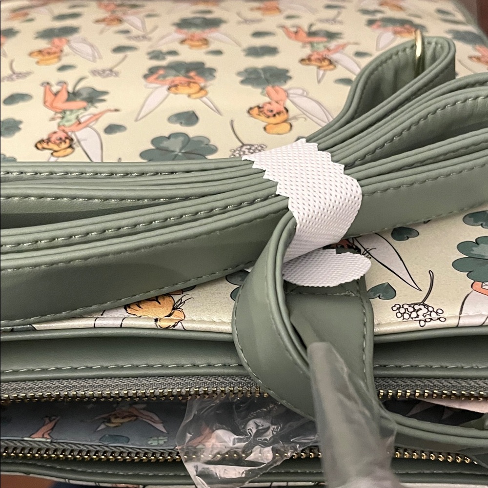 Loungefly Disney Tinker Bell Tote Bag - Mint Green - Picture 6 of 8